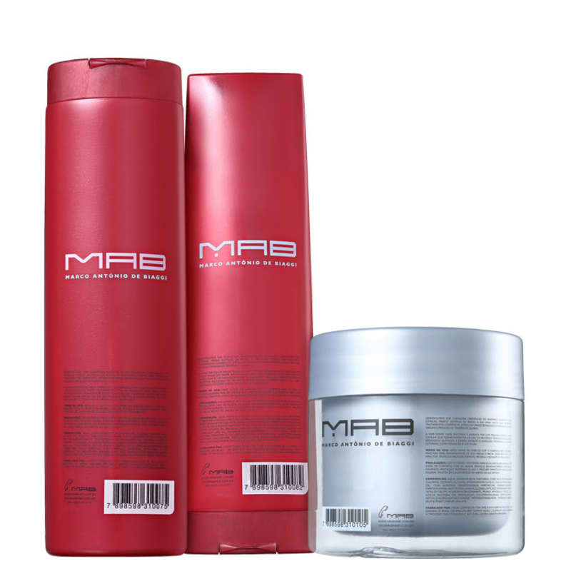 Kit MAB Marco Antônio de Biaggi Color Shield Cor e Reparação (3 Produtos)