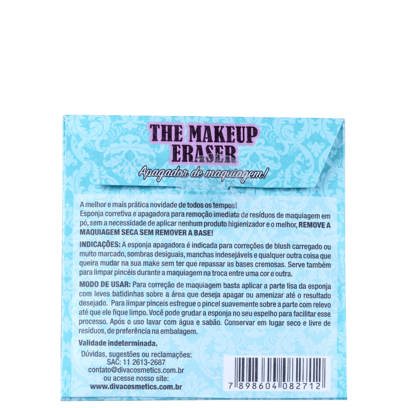Diva Cosmetics The Makeup Eraser Preta - Esponja Demaquilante
