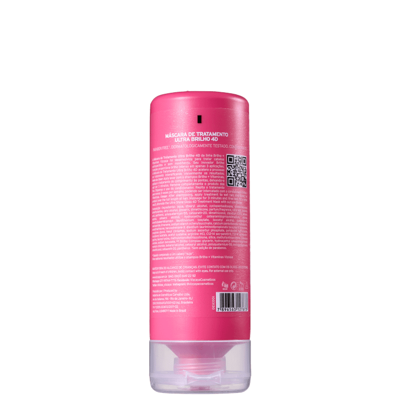 Vizcaya Brilho e Vitaminas Ultra Brilho 4D - Tratamento Capilar 150ml