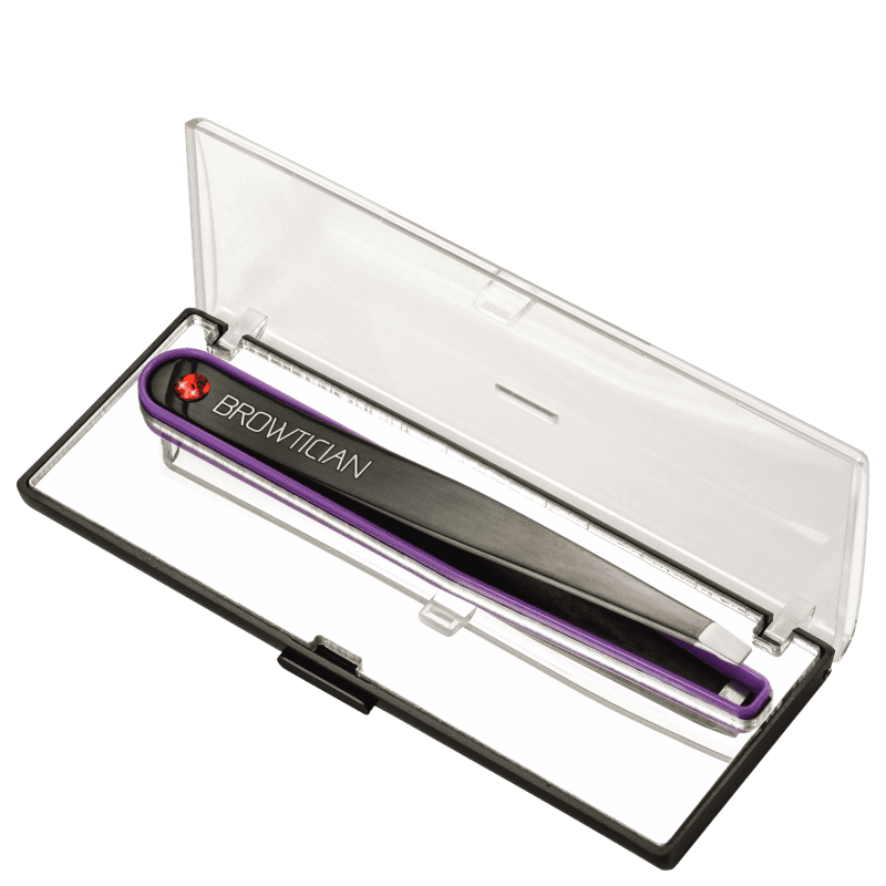 Browtician Cristal Vermelho - Pinça de Ponta Inclinada