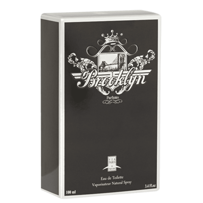 Men Black Brooklyn Via Paris Eau de Toilette - Perfume Masculino 100ml