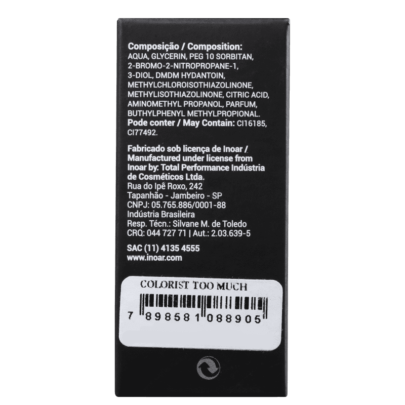 Inoar Colorist Too Much - Batom Multifuncional 10ml