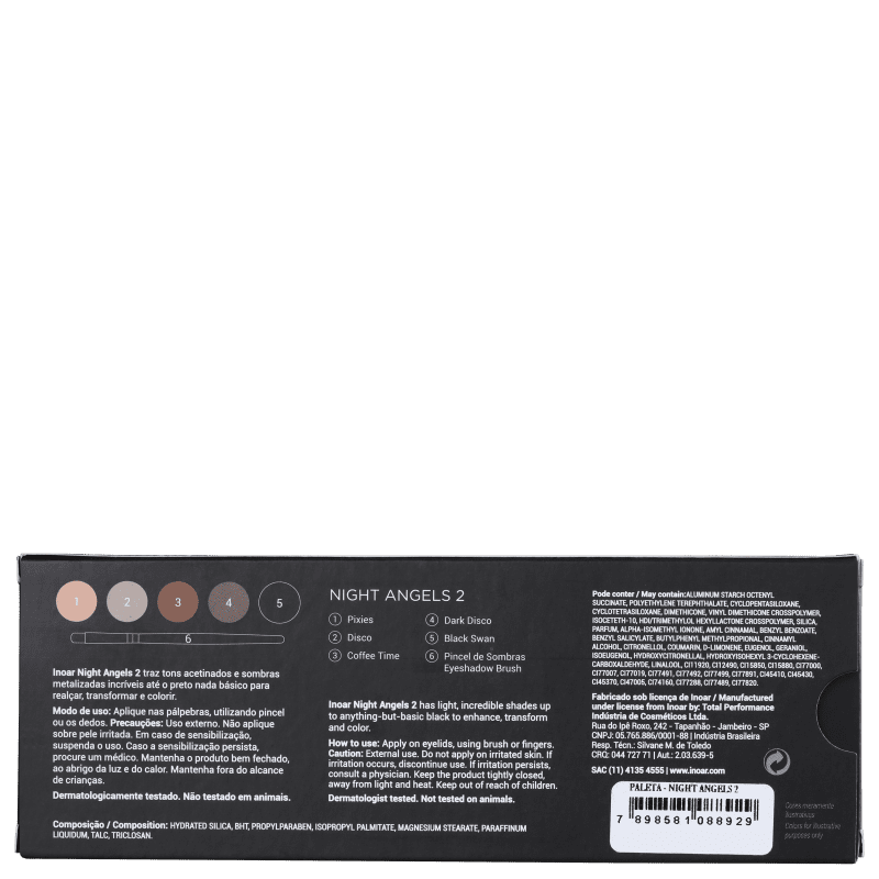 Paleta de Sombras Night Angels 2 10g