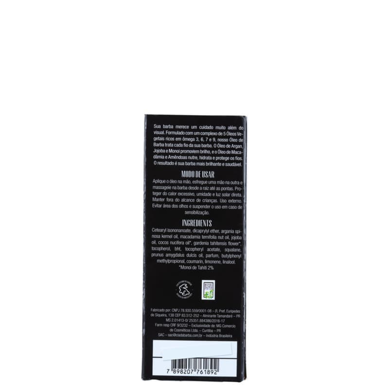 Cia da Barba Mini - Óleo para Barba 30ml