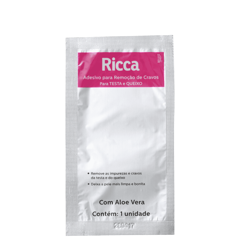 Ricca - Adesivo Removedor de Cravos para Testa e Queixo (3 Unidades)