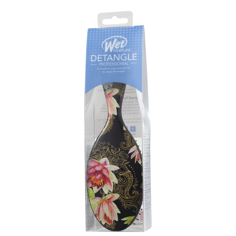 Wet Brush Pro Floral Rosa - Escova Oval