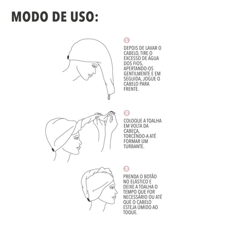 Dry My Hair - Toalha de Cabelo
