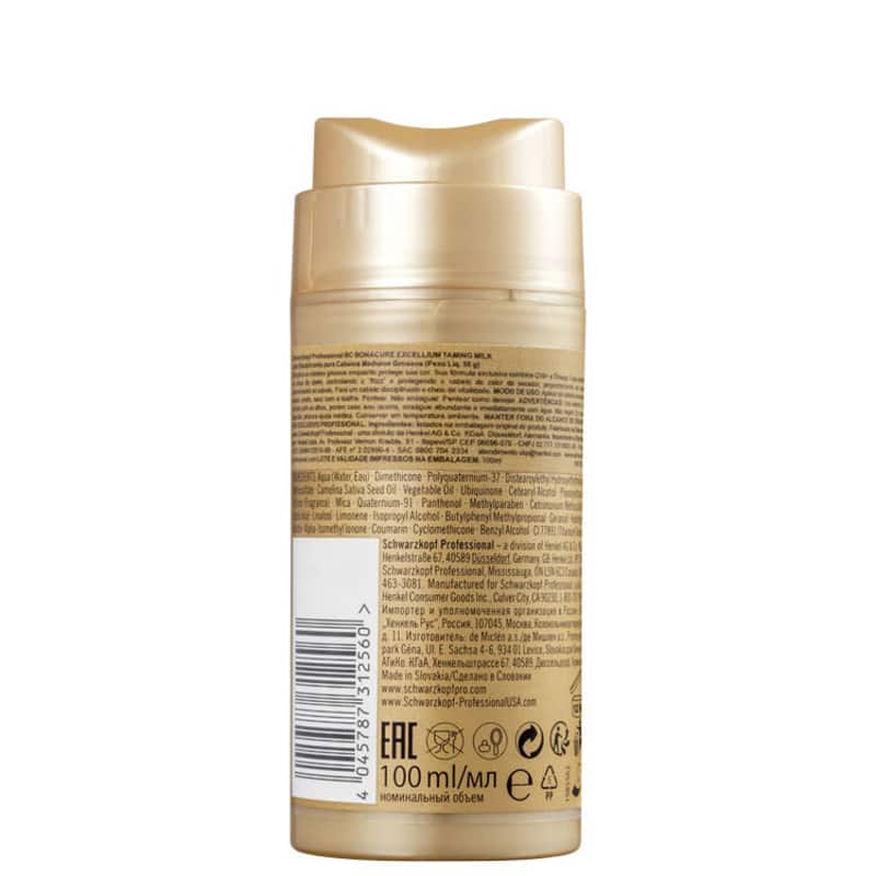 Schwarzkopf Professional BC Excellium Taming Milk - Leave-in 100ml