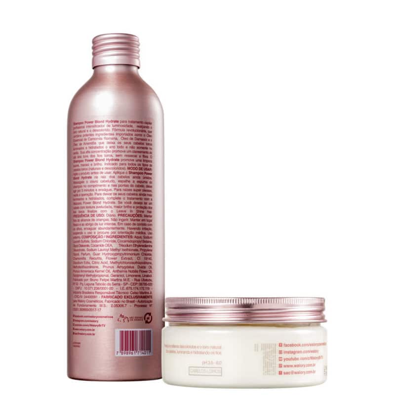 Kit Walory Blond Hydrate Tratamento (2 Produtos)