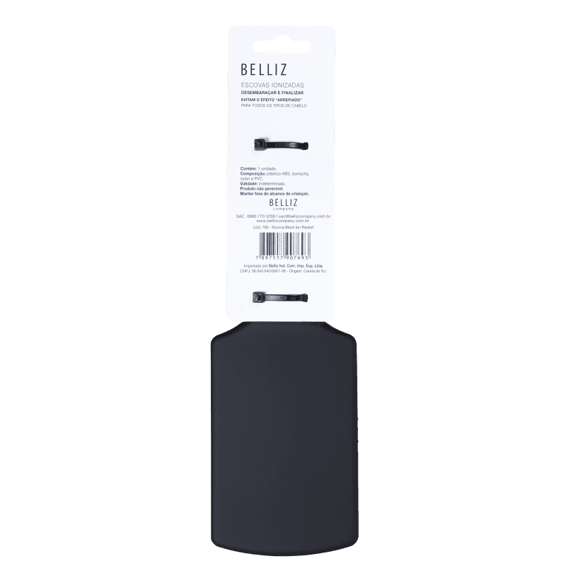 Belliz Black Ion - Escova Raquete