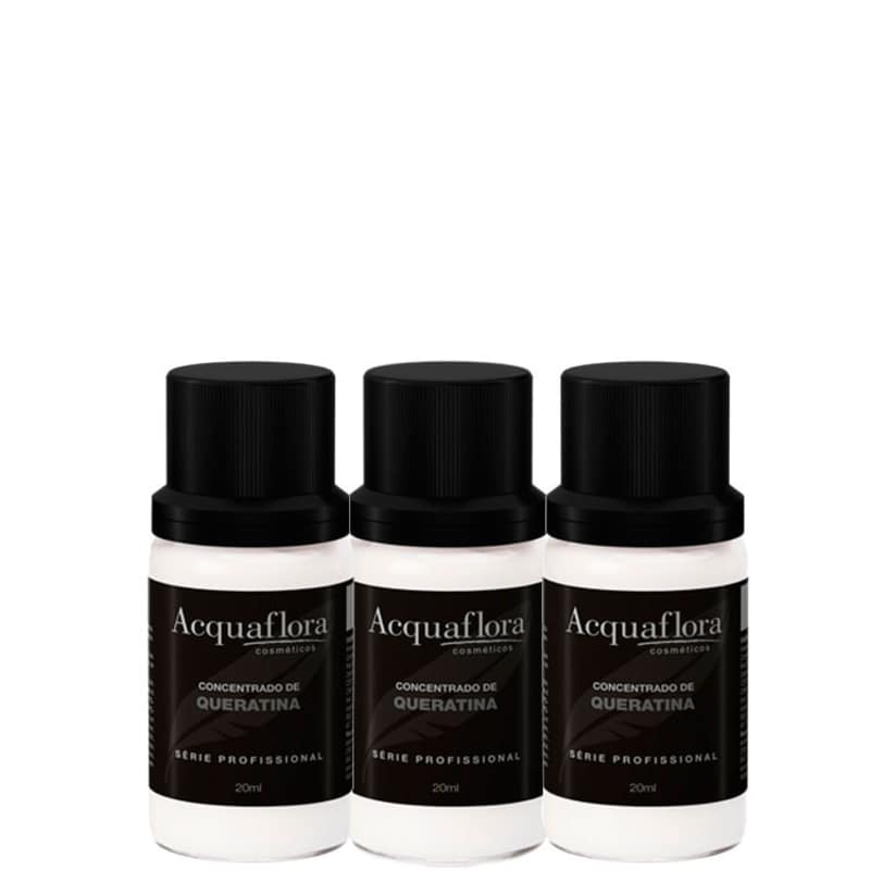 Acquaflora Reconstrução Concentrado de Queratina - Ampola Capilar 3x20ml