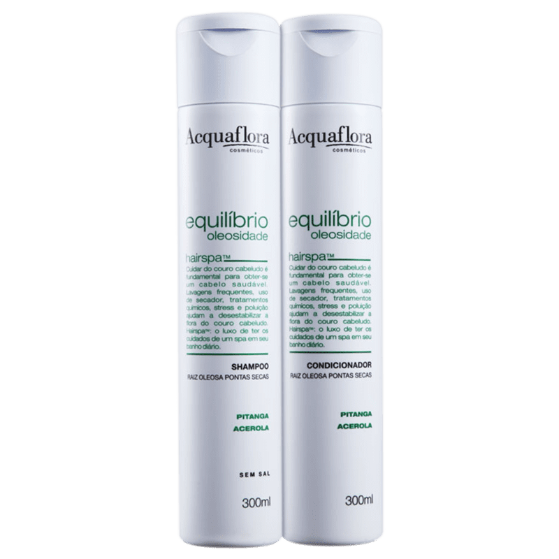 Kit Acquaflora Equilíbrio Oleosidade Raiz Oleosa Pontas Secas Duo (2 Produtos)