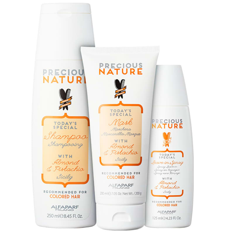 Kit Alfaparf Precious Nature Almond & Pistachio Trio (3 Produtos)