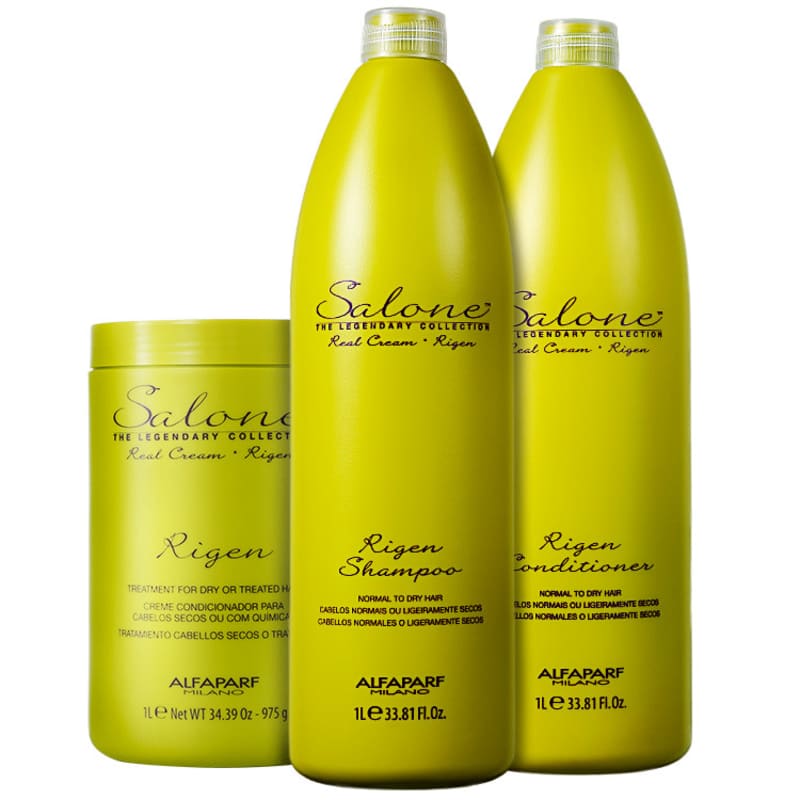 Kit Alfaparf Salone Rigen Intense Nutritive Litro (3 Produtos)