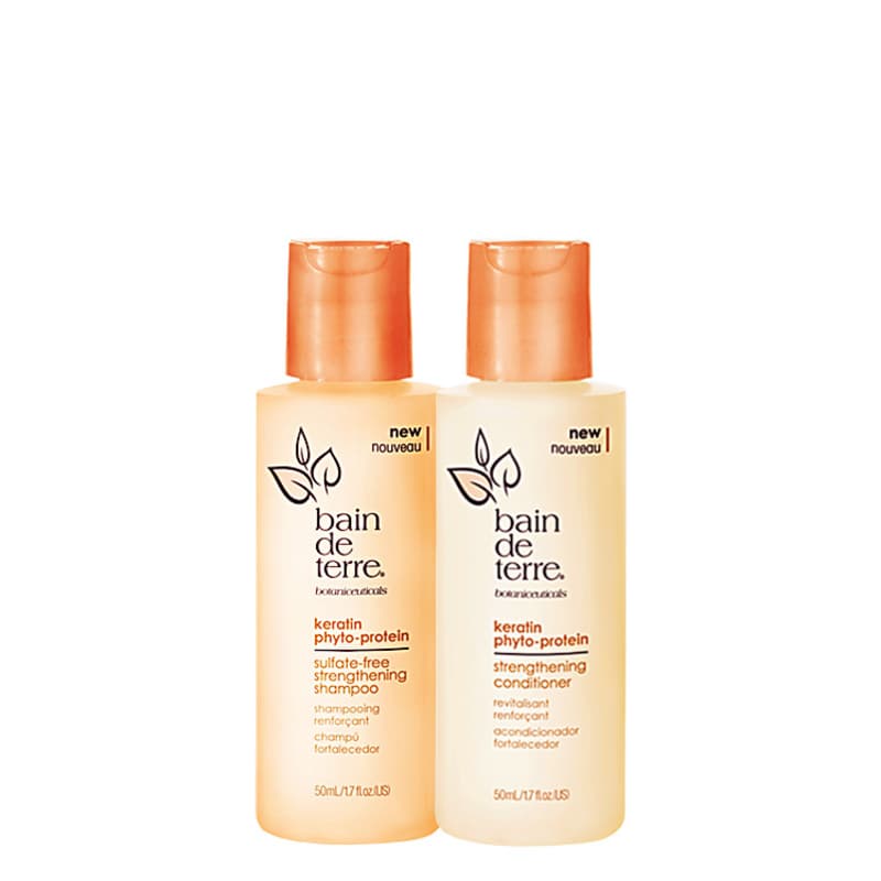 Kit Bain de Terre Keratin Phyto-Protein Strengthening Duo (2 Produtos)