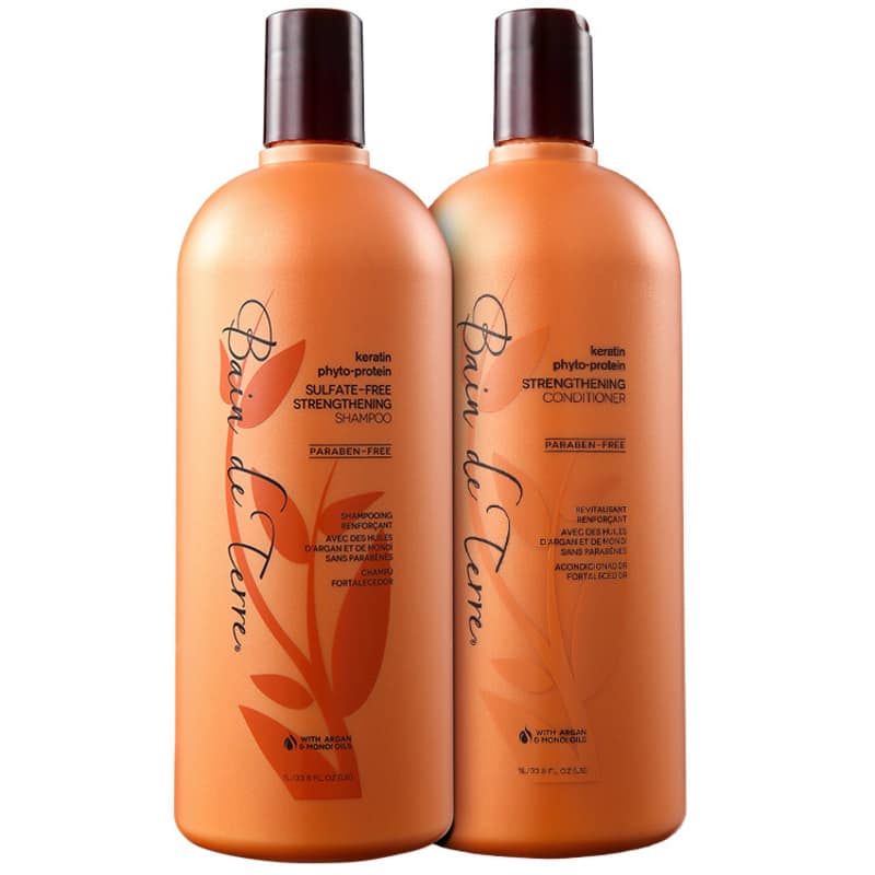 Bain de Terre Keratin Phyto-Protein Strengthening Salon Kit (2 Produtos)