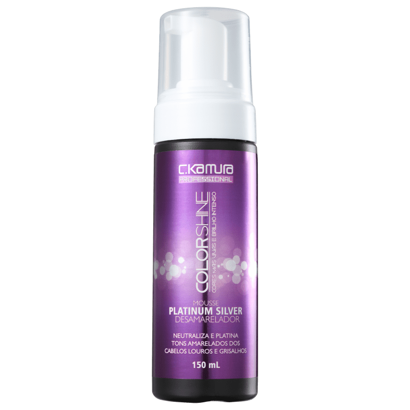 C.Kamura Color Shine Platinum Silver - Mousse Desamareladora 150ml