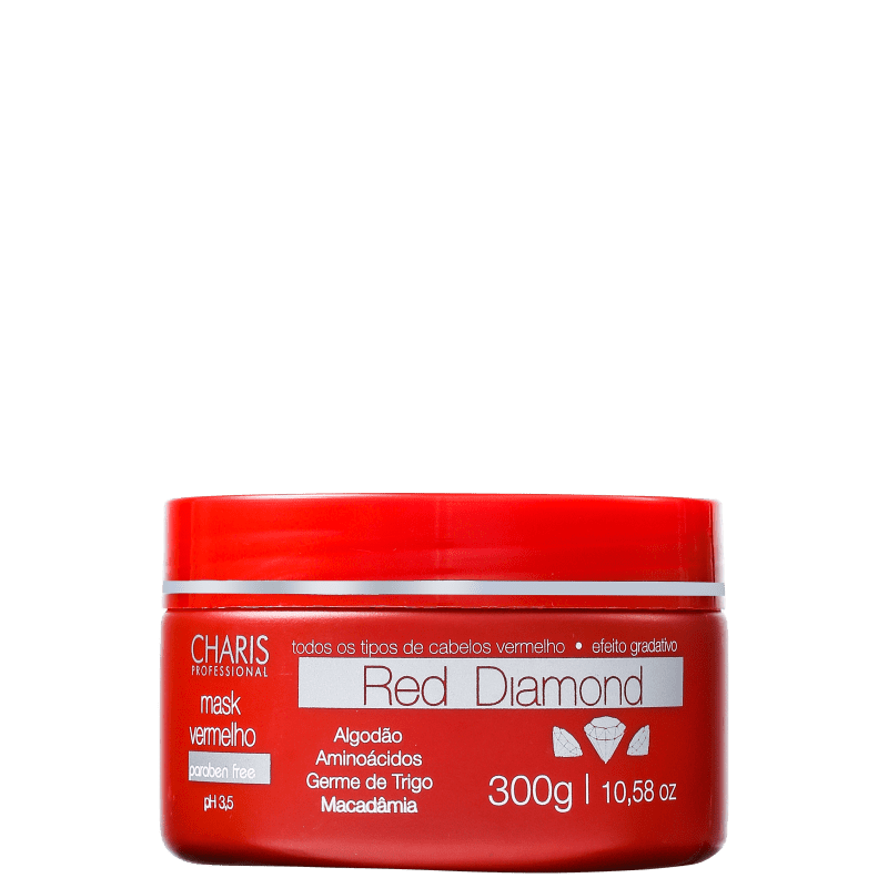 Charis Red Diamond - Máscara Capilar 300g