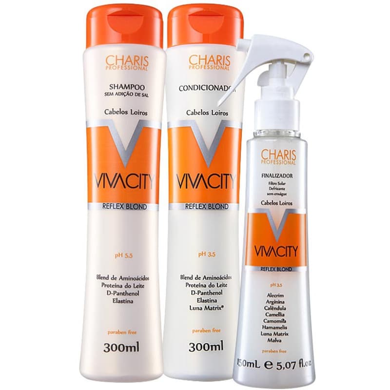 Kit Charis Vivacity Reflex Blond Camomila (3 Produtos)