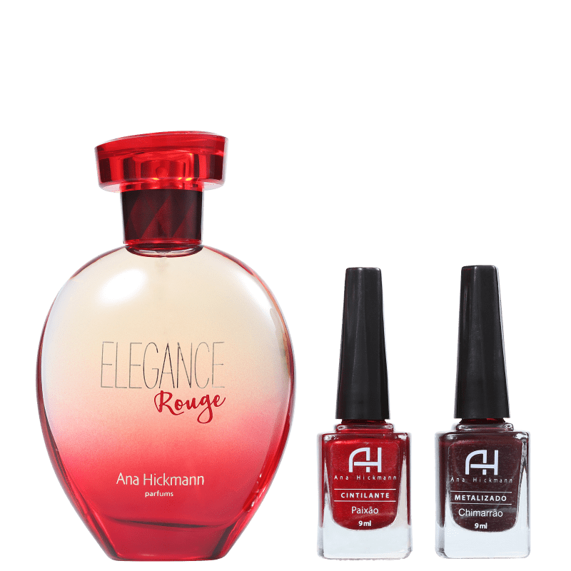 Conjunto Elegance Rouge Ana Hickmann Feminino - Deo Colônia 80ml + Esmalte 9ml 2un