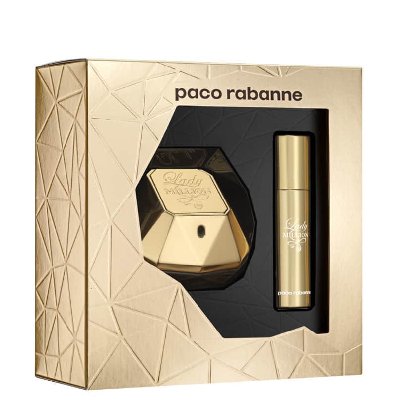 Conjunto Lady Million Paco Rabane Feminino - Eau de Parfum 50ml + Travel Size 10ml