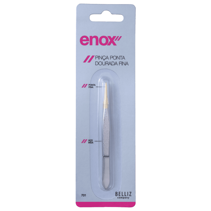Enox Ponta Dourada Fina - Pinça de Precisão