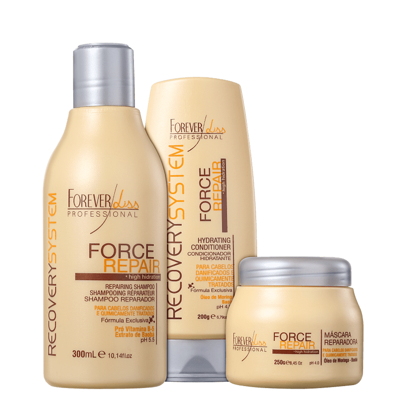 Kit Forever Liss Professional Force Repair Trio (3 Produtos)