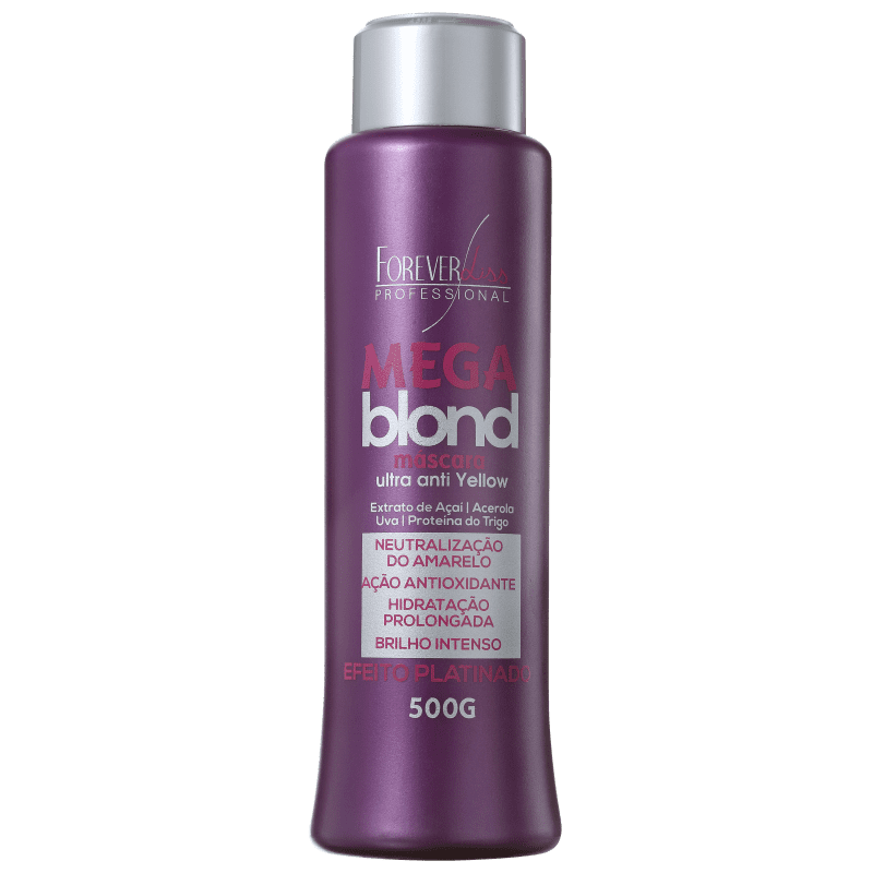 Forever Liss Professional Platinum Blond Mega Blond - Máscara Matizadora 500g