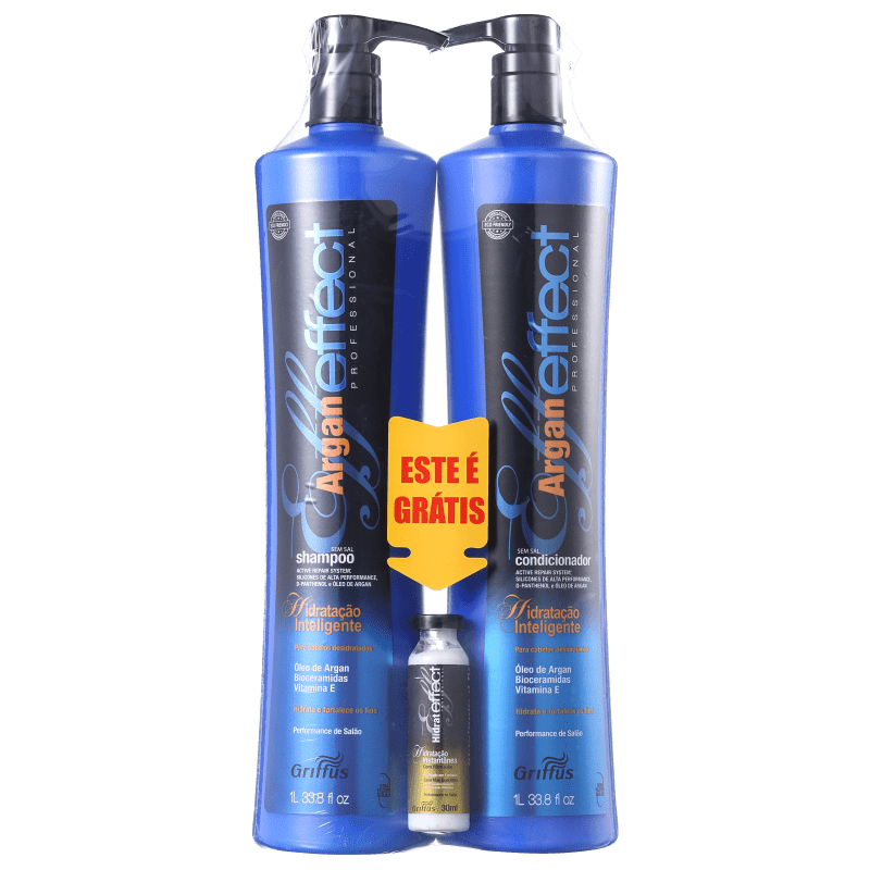 Griffus Argan Effect - Trio Kit (3 Produtos)