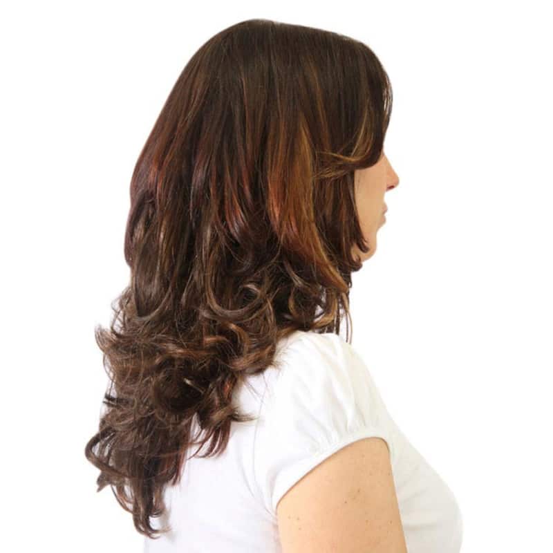 Hairdo Chocolate Com Mechas Cobre - Aplique Ondulado 45cm