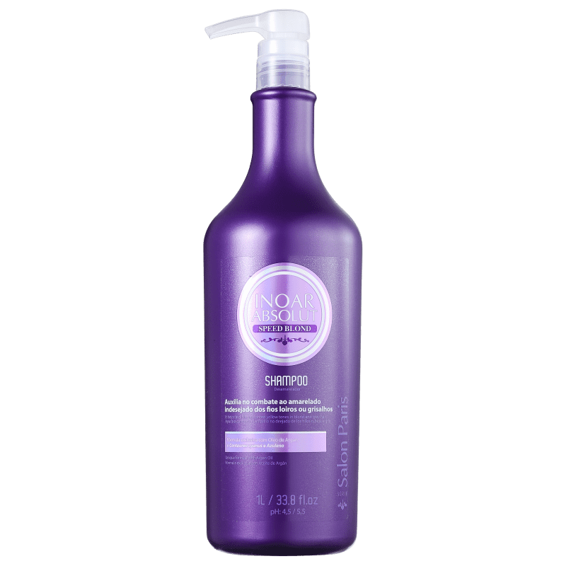 Inoar Absolut Speed Blond - Shampoo Desamarelador 1000ml