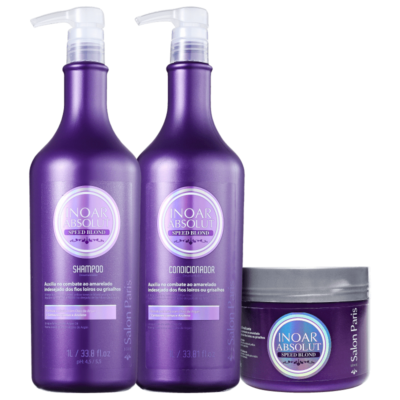 Kit Inoar Absolut Speed Blond Trio (3 Produtos)