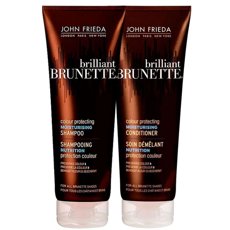 John Frieda Brilliant Brunette Colour Protecting Moisturising Duo Kit (2 Produtos)