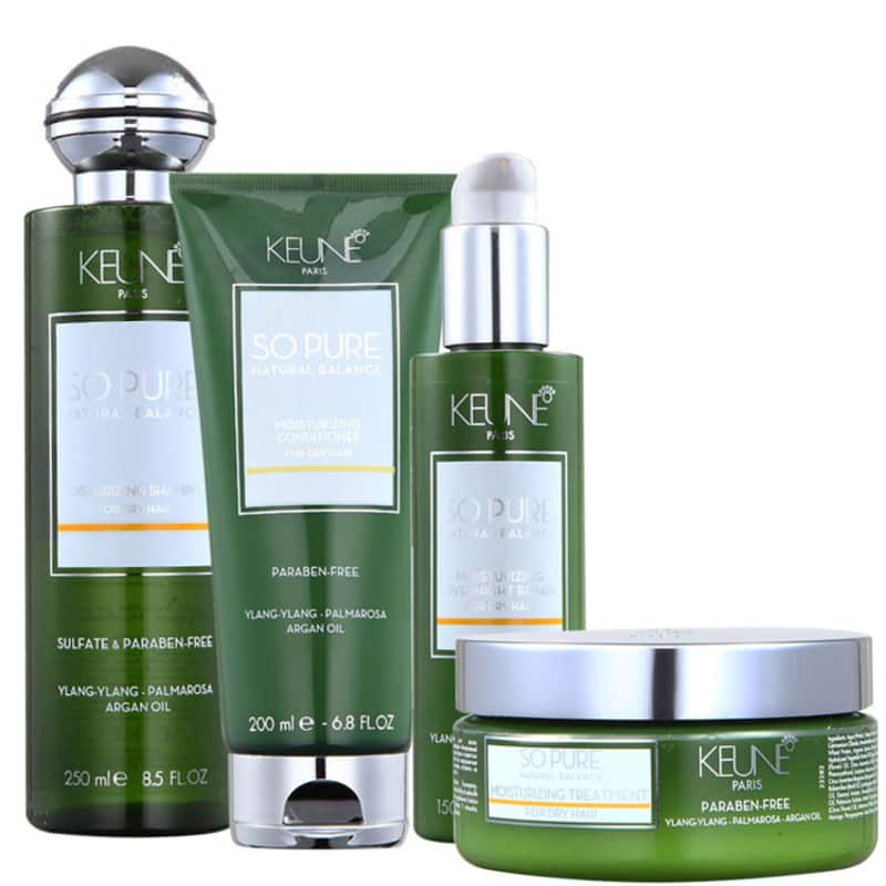 Kit Keune So Pure Moisturizing Overnight Treatment (4 Produtos)