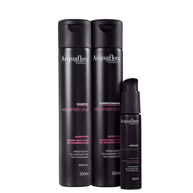 Kit Acquaflora Reconstrução Complexo de Tratamento (3 Produtos)