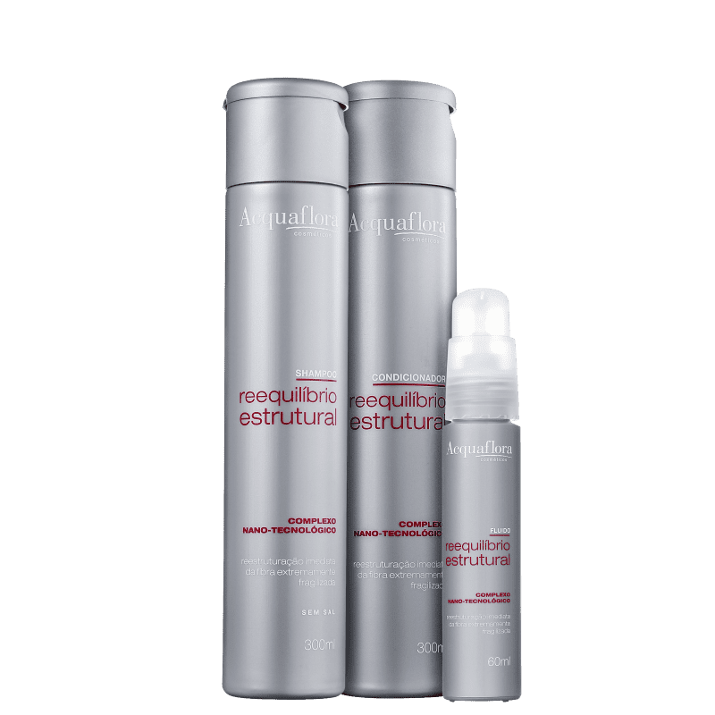 Kit Acquaflora Reequilíbrio Estrutural Fluido (3 Produtos)