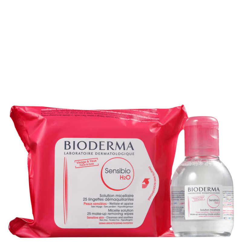 Kit Bioderma Sensibio H2O Solution Wipes (2 Produtos)