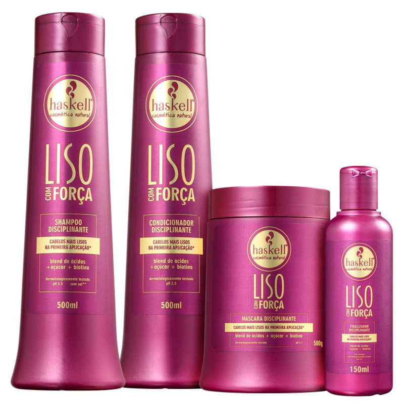 Kit Haskell Liso com Força Disciplinante (4 produtos)