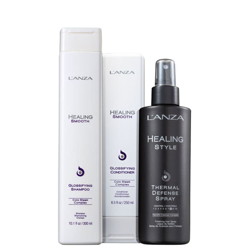 Kit L'Anza Healing Smooth Thermal (3 Produtos)