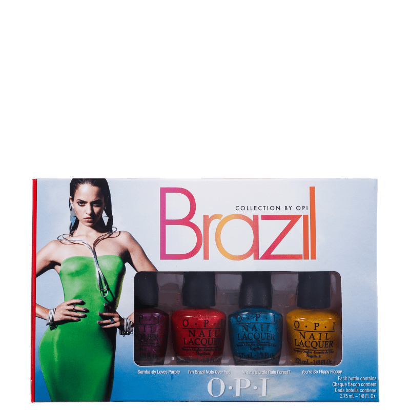 Kit OPI Brazil Collection Beachsandies de Esmaltes (4 miniaturas)