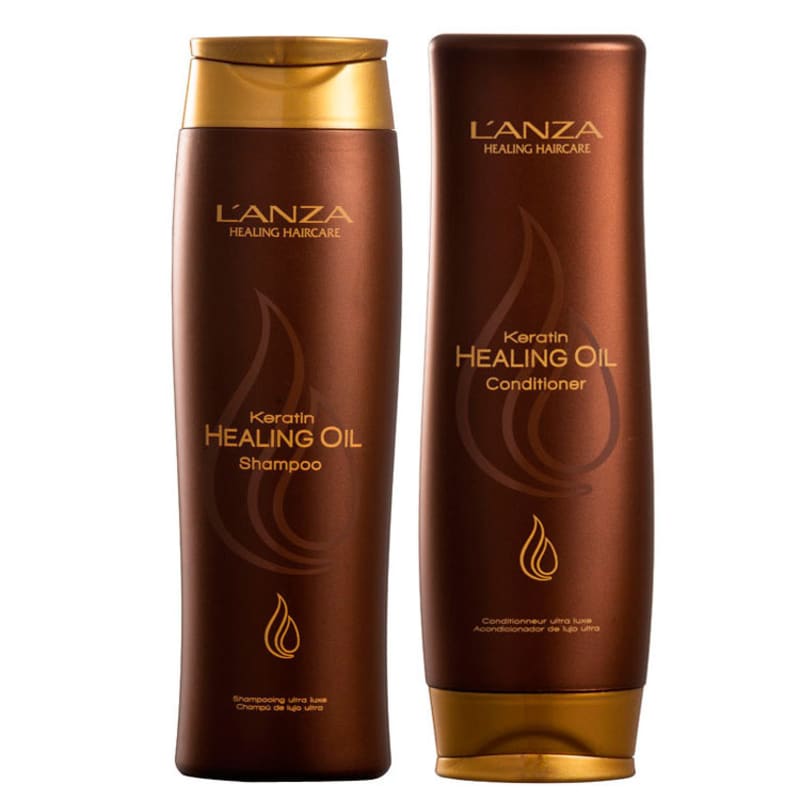 Kit L'Anza Keratin Healing Oil Duo (2 Produtos)