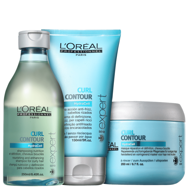 Kit L'Oréal Professionnel Expert Curl Contour Cachos Intensos (3 Produtos)
