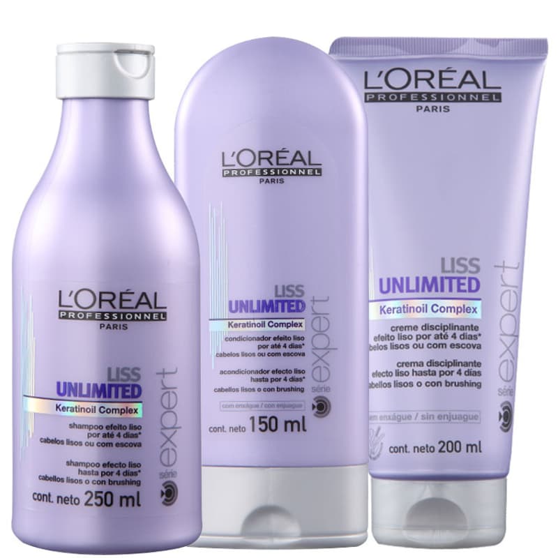 Kit L'Oréal Professionnel Expert Liss Unlimited Discipline (3 Produtos)