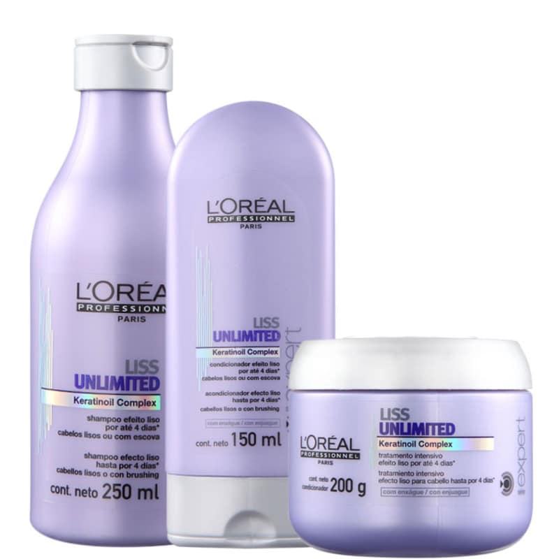 Kit L'Oréal Professionnel Expert Liss Unlimited Trio (3 Produtos)
