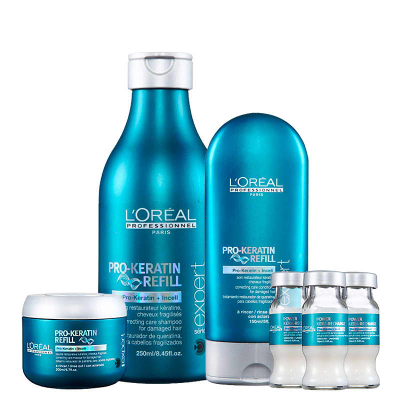 Kit L'Oréal Professionnel Expert Pro-Keratin Refill Pro-Keratin Refill Nutrition (4 Produtos)