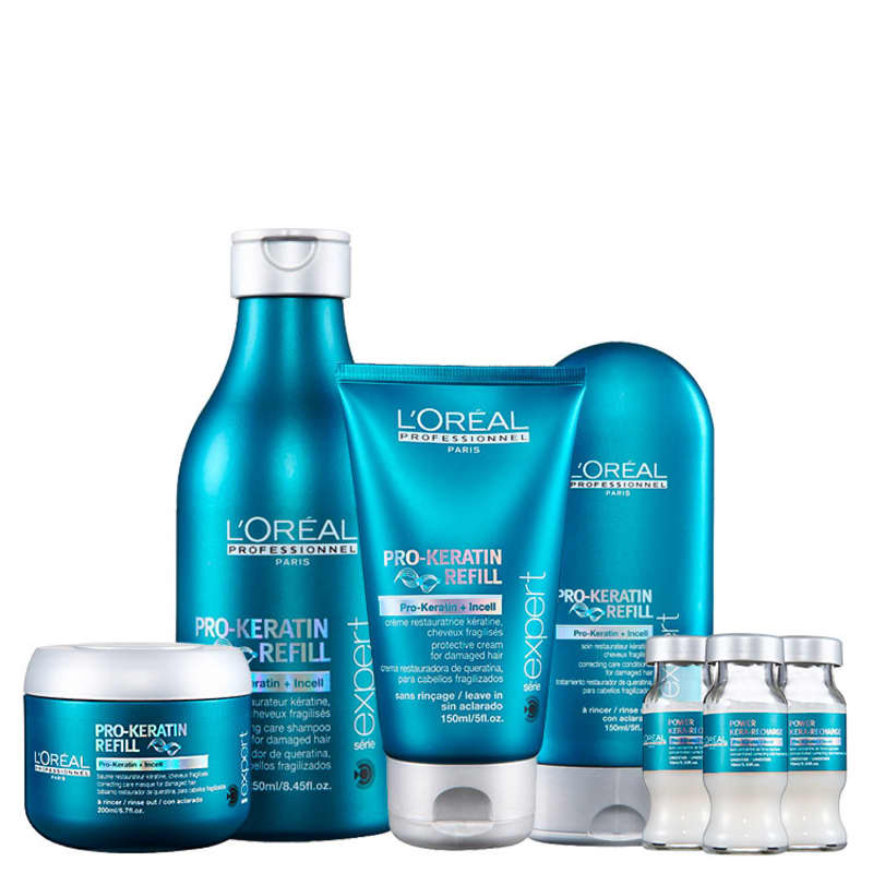 L'Oréal Professionnel Pro-Keratin Refill Power Treatment Kit (5 Produtos)
