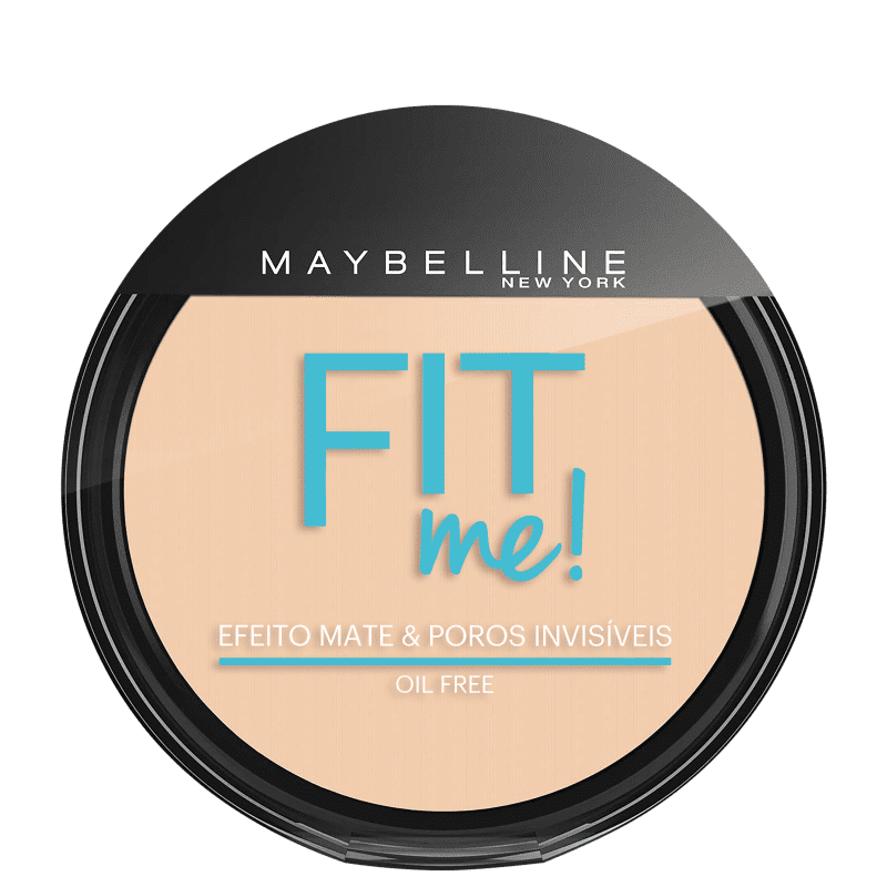 Maybelline Fit Me! Cor Claro Sutil 100 - Pó Compacto Natural