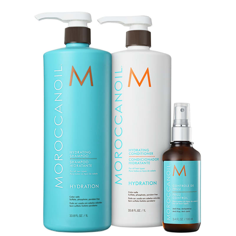 Kit Moroccanoil Hydration Frizz Control (3 Produtos)