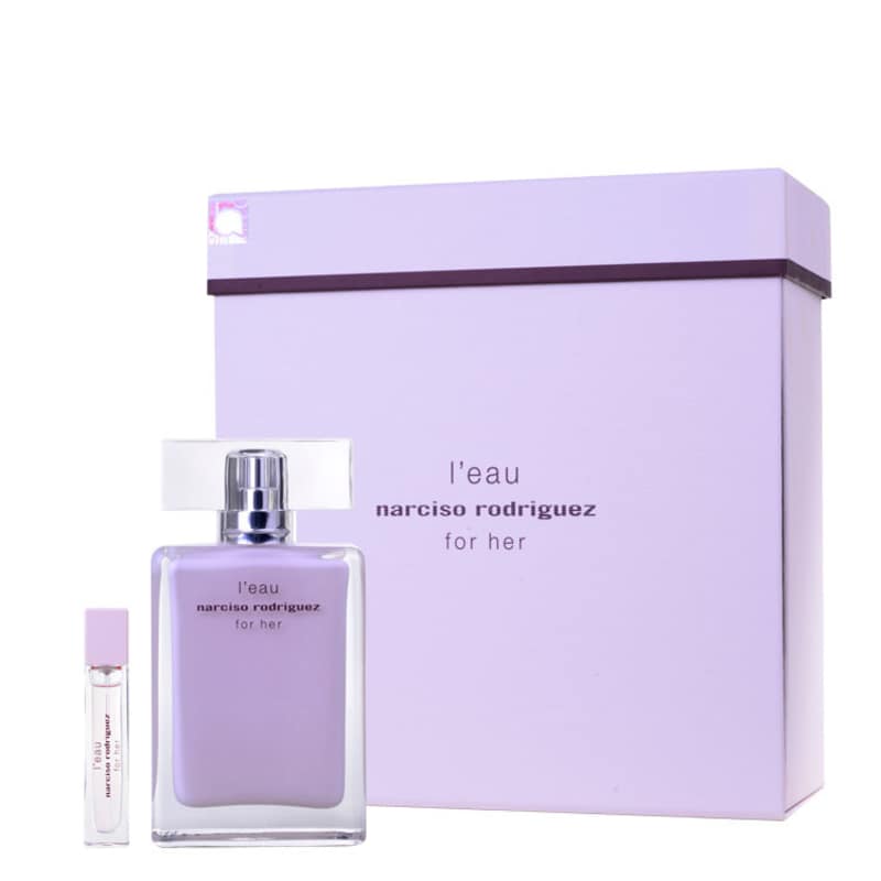 Conjunto L’Eau for Her Narciso Rodriguez Feminino - Eau de Toilette 50 ml + Miniatura 10ml