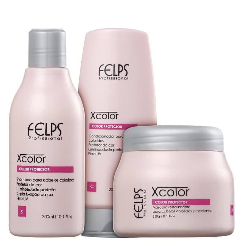 Kit Felps Profissional XColor Tratamento (3 Produtos)
